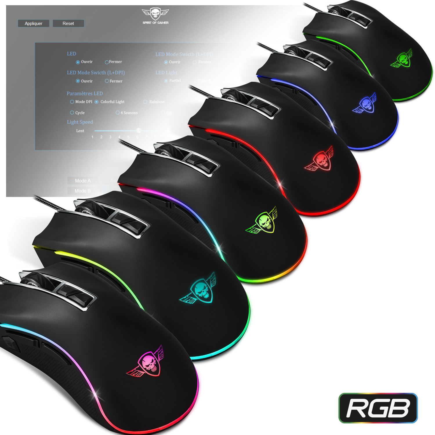 Spirit Of Gamer Pro M Rgb Gaming Mouse Dpi Gamebuster